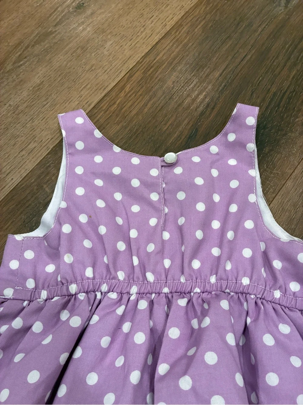 Kaelly’s Kids Purple Polka Dot Layered Summer Dress Outfit 2T
